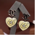  2023 C Heart Flower Earrings